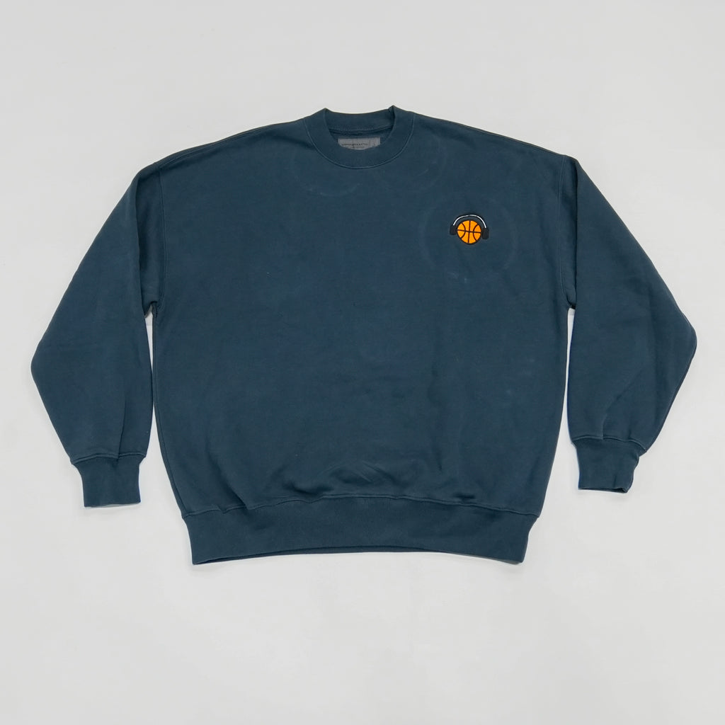 Courtside Navy Crewneck