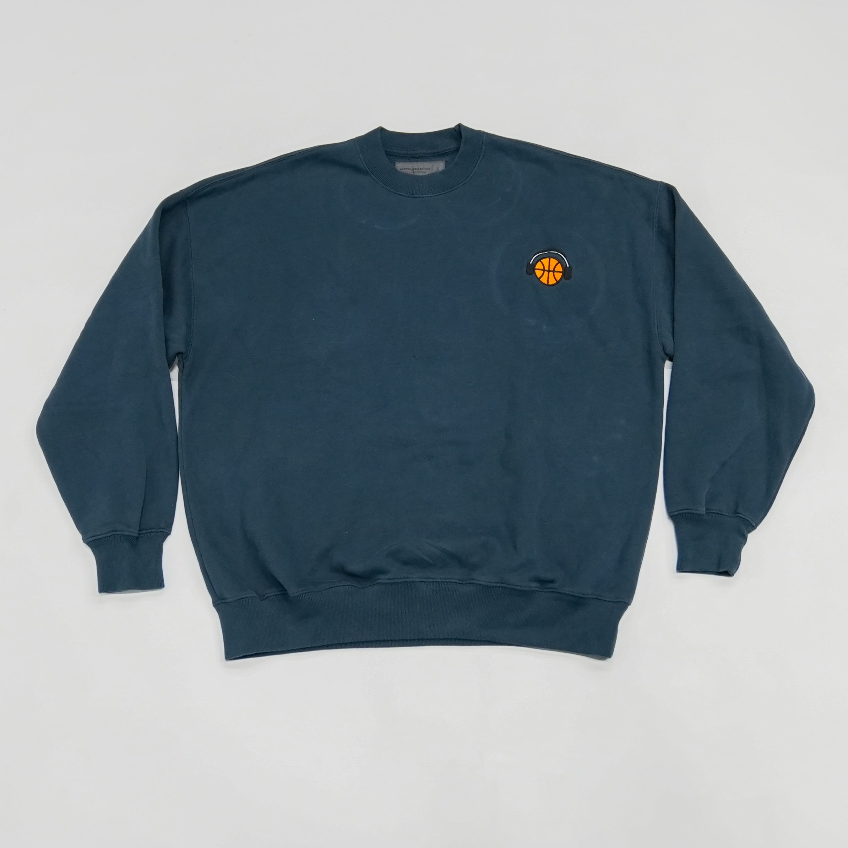 Courtside Navy Crewneck